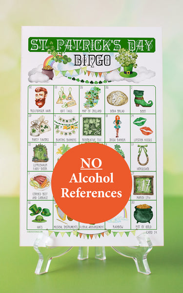 St. Patrick's Day Bingo - No Alcohol References - Greengate Images