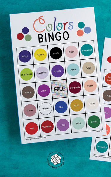 Colors Bingo - Greengate Images