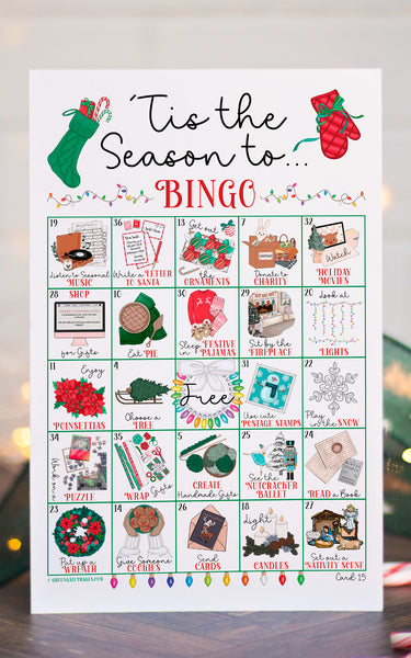 Christmas Activities Bingo - 'Tis the Season - Greengate Images