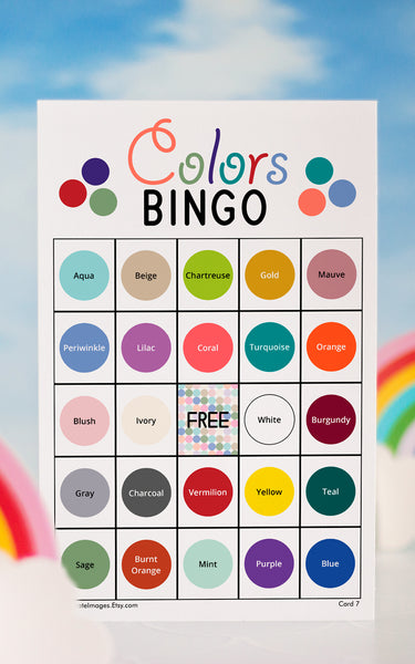 Colors Bingo - Greengate Images