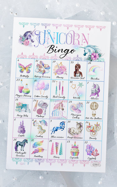 Unicorn Bingo - Older kids, adults - Greengate Images