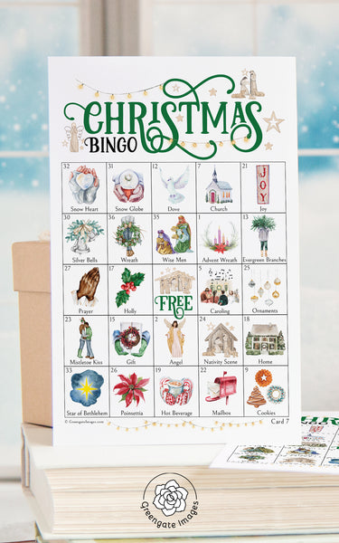 CHRISTIAN Christmas Bingo - Greengate Images