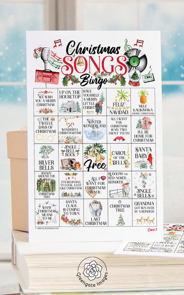 Christmas Song Bingo - Greengate Images