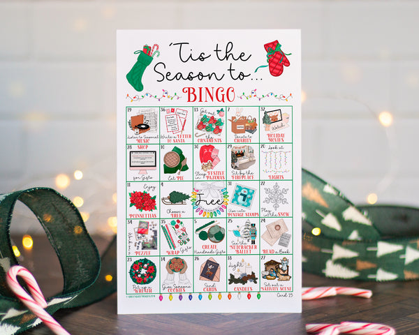 Christmas Activities Bingo - 'Tis the Season - Greengate Images