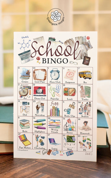 School Bingo (Jr. High & HS) - Greengate Images