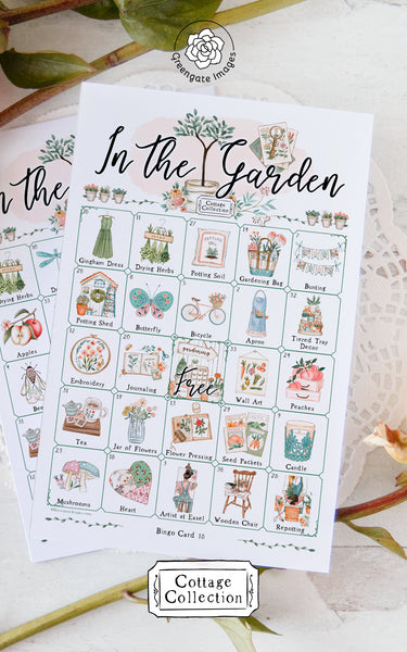 In the Garden Bingo - Printable Digital Download by Greengate Images