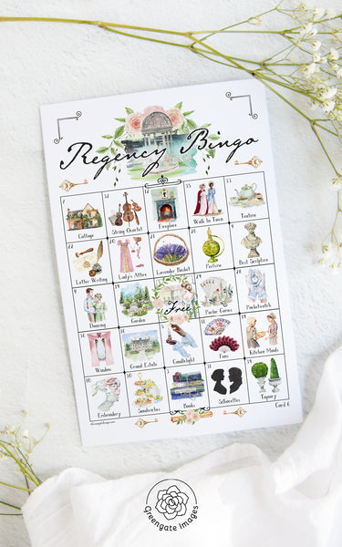 Regency Bingo - Printable Digital Download by Greengate Images