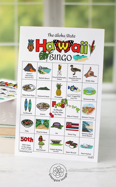 Hawaii Bingo Cards - Greengate Images