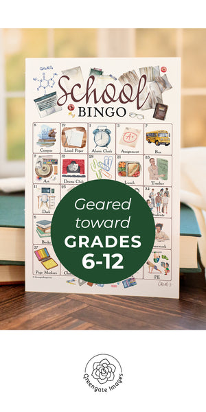School Bingo (Jr. High & HS) - Greengate Images