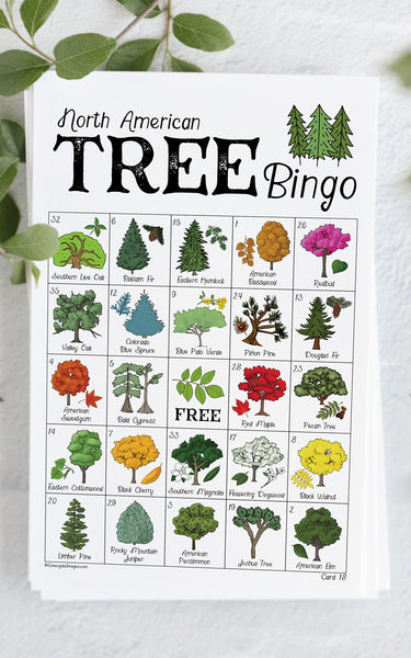Tree Bingo - Printable Digital Download by Greengate Images