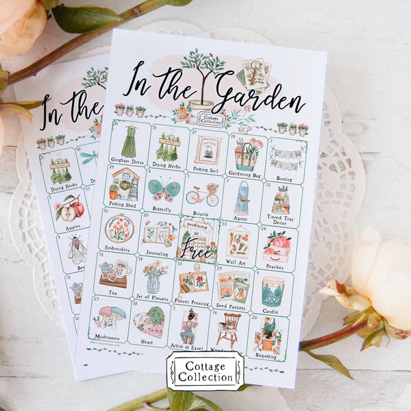 In the Garden Bingo - Printable Digital Download by Greengate Images