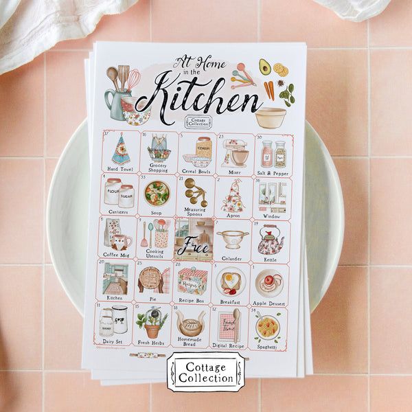 At Home in the Kitchen Bingo - Printable Digital Download by Greengate Images