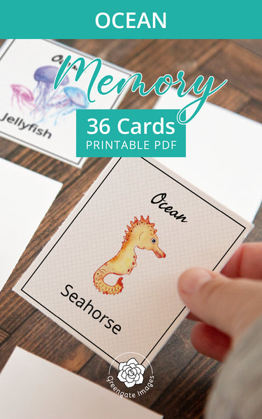 Ocean Memory Game - Greengate Images