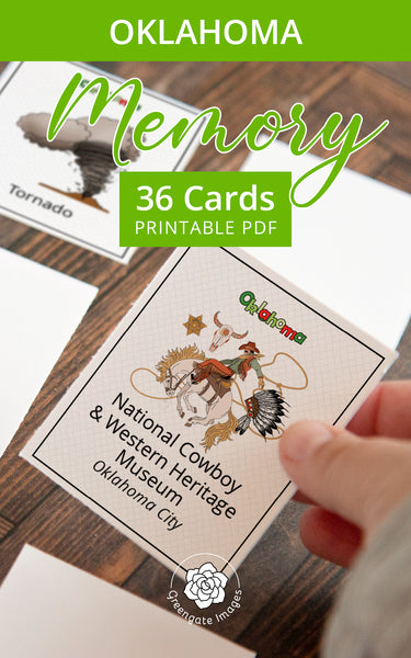 Oklahoma Memory Game - Greengate Images