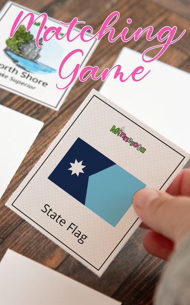 Minnesota Memory Game - Printable Digital Download by Greengate Images