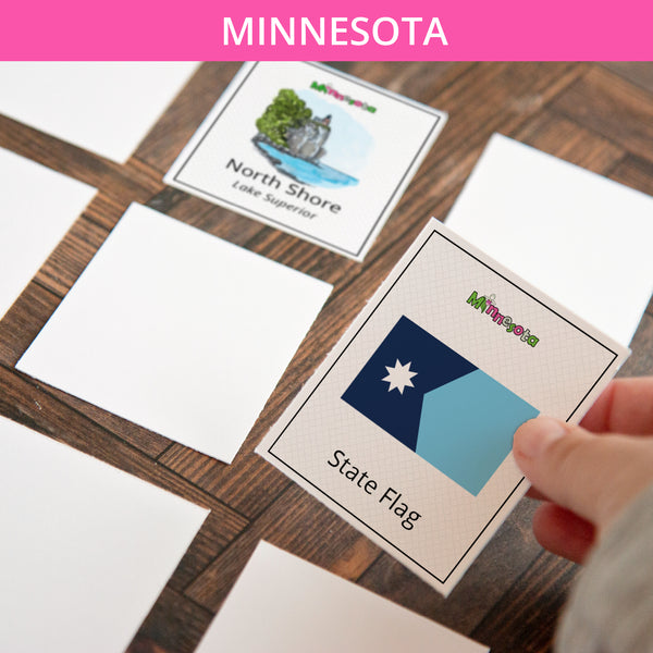 Minnesota Memory Game - Printable Digital Download by Greengate Images