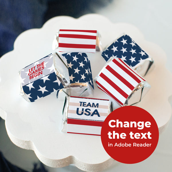 Patriotic Flag Nugget Wrappers - Greengate Images