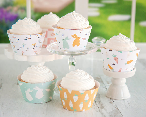 Easter Pastel Cupcake Wrapper Set