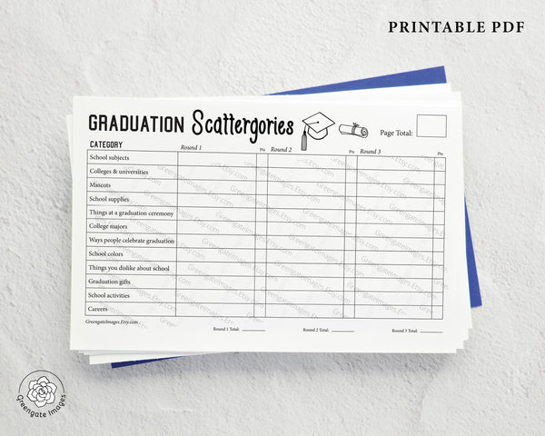 Graduation Scattergories - Greengate Images