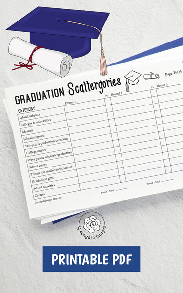Graduation Scattergories - Greengate Images