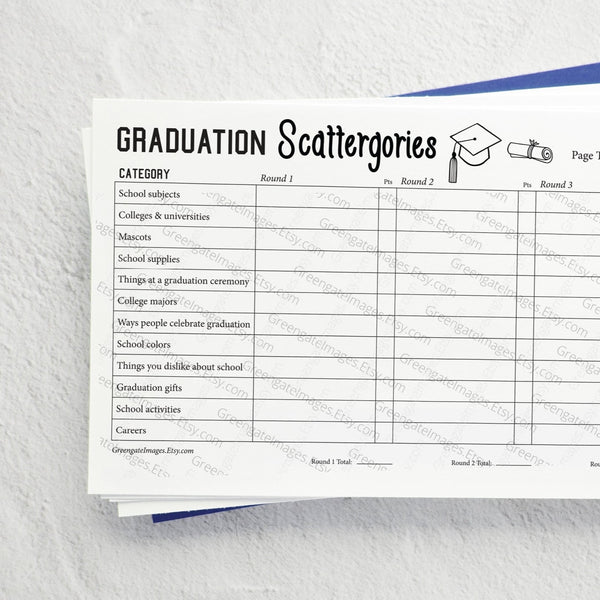 Graduation Scattergories - Greengate Images