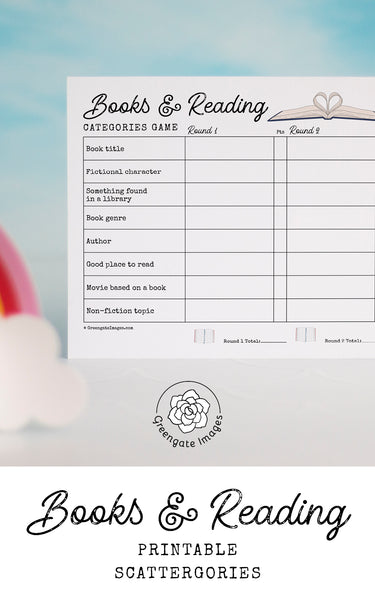 Books & Reading Scattergories - Greengate Images