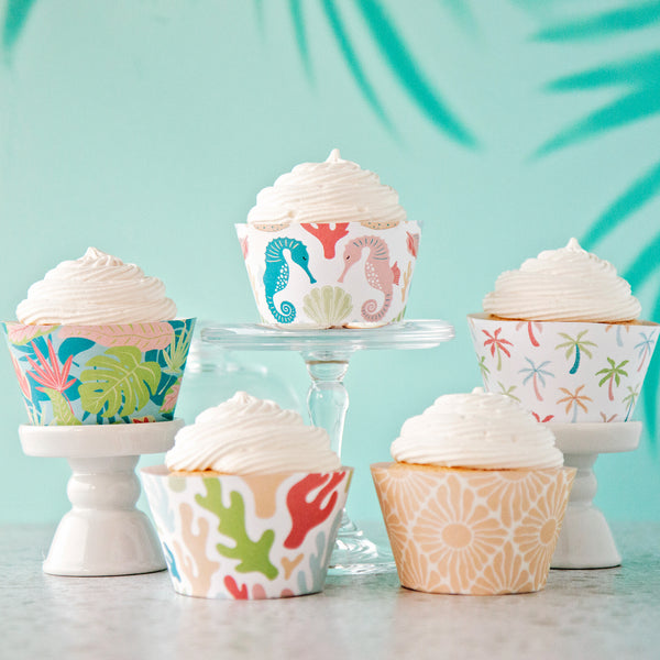 Tropical Cupcake Wrapper Set - Greengate Images