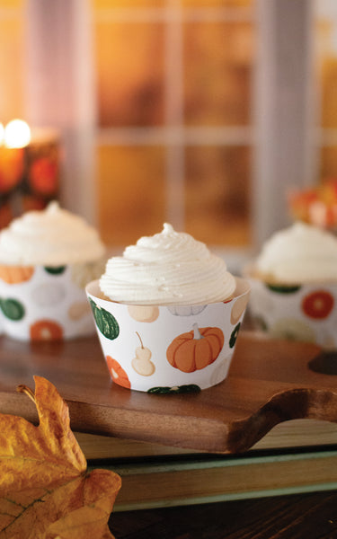 Pumpkins & Gourds Cupcake Wrappers - Greengate Images