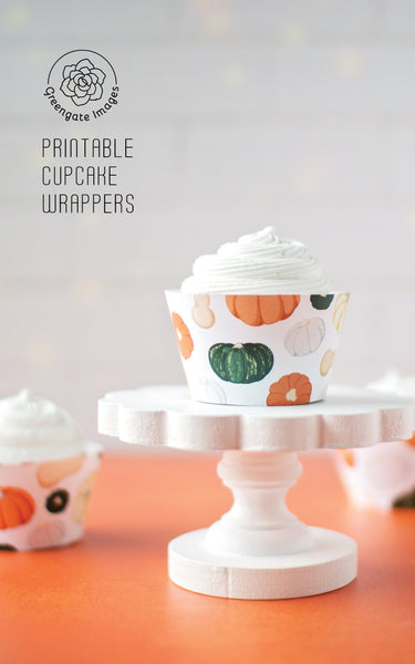 Pumpkins & Gourds Cupcake Wrappers - Greengate Images