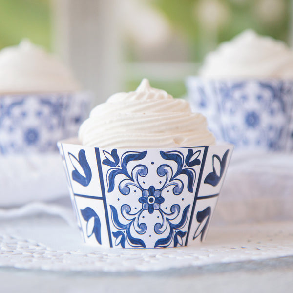Talavera Style Cupcake Wrapper - Greengate Images