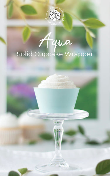 Aqua Cupcake Wrapper