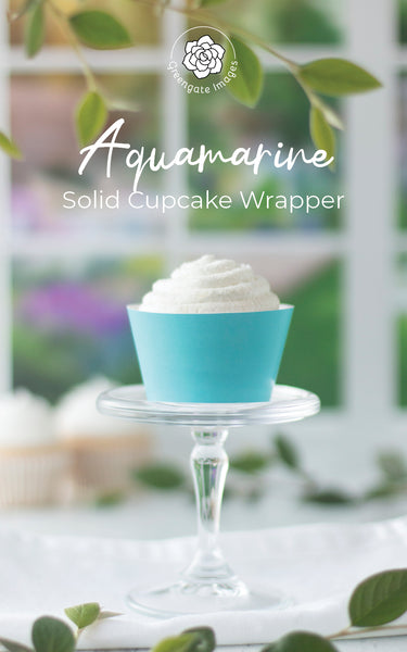 Aquamarine Cupcake Wrapper