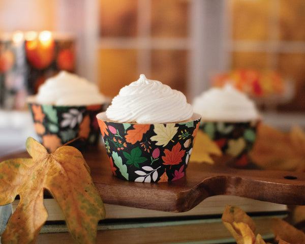 Fall Leaves Cupcake Wrappers - Greengate Images