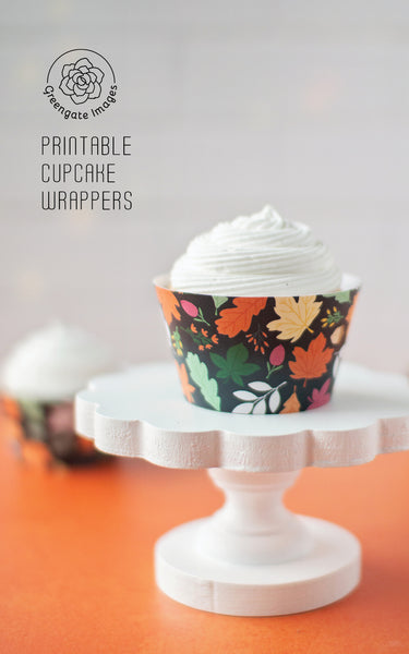 Fall Leaves Cupcake Wrappers - Greengate Images