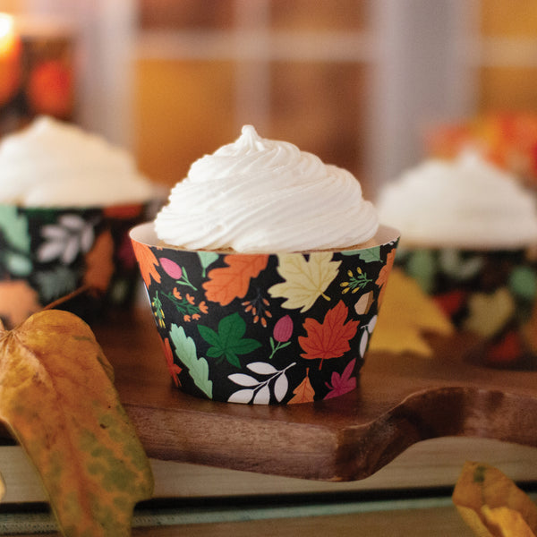 Fall Leaves Cupcake Wrappers - Greengate Images