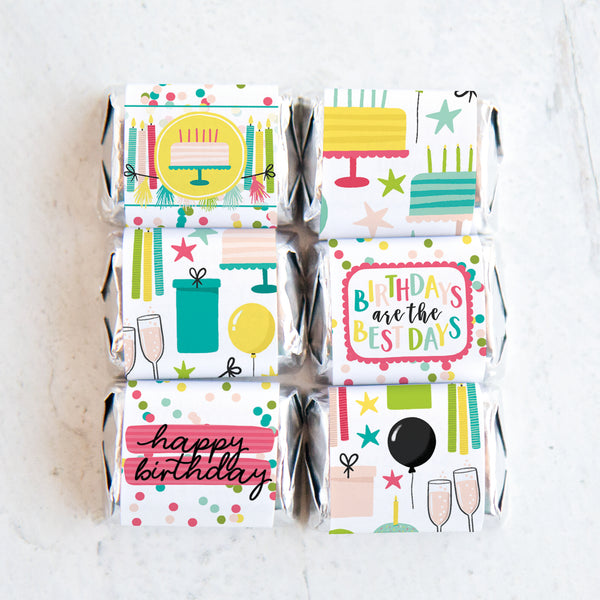 Birthday Nugget Wrappers - Printable Digital Download by Greengate Images
