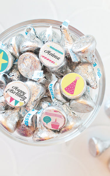 3/4 inch Birthday Candy Circles - Greengate Images