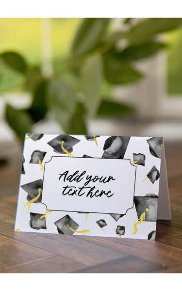 Graduation Buffet Signs - Black Caps - Greengate Images