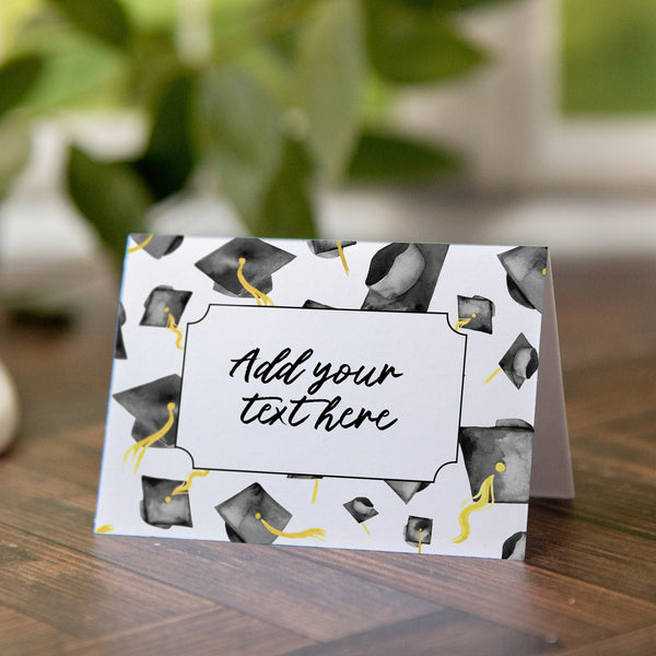 Graduation Buffet Signs - Black Caps - Greengate Images