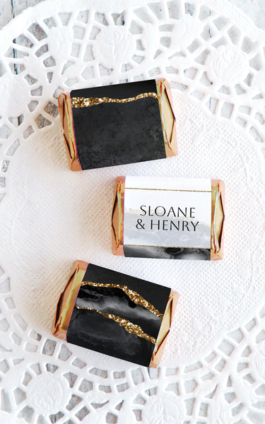 Black Agate Nugget Wrappers - Greengate Images