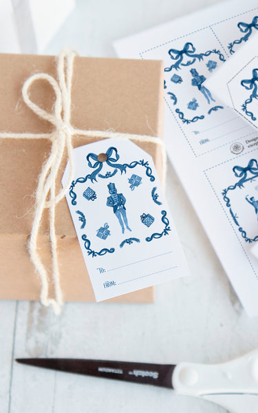 Nutcracker Gift Tag Set - Printable Digital Download by Greengate Images