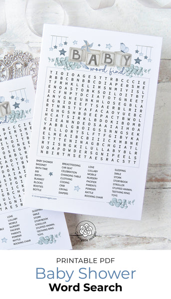 BLUE Baby Word Find - Greengate Images