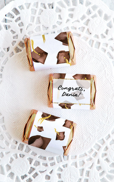 Brown Cap Graduation Nugget Wrappers - Greengate Images