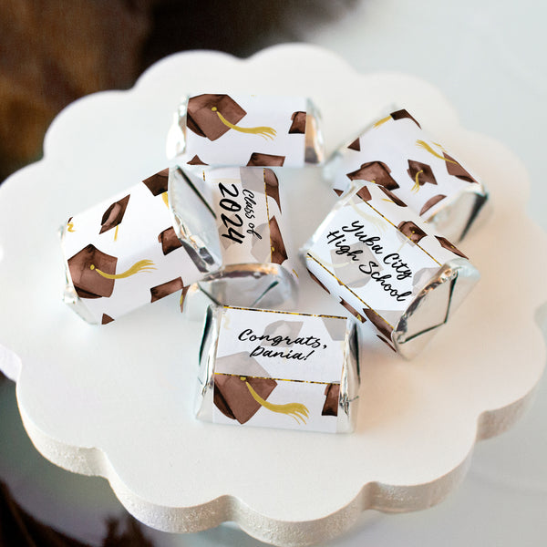 Brown Cap Graduation Nugget Wrappers - Greengate Images