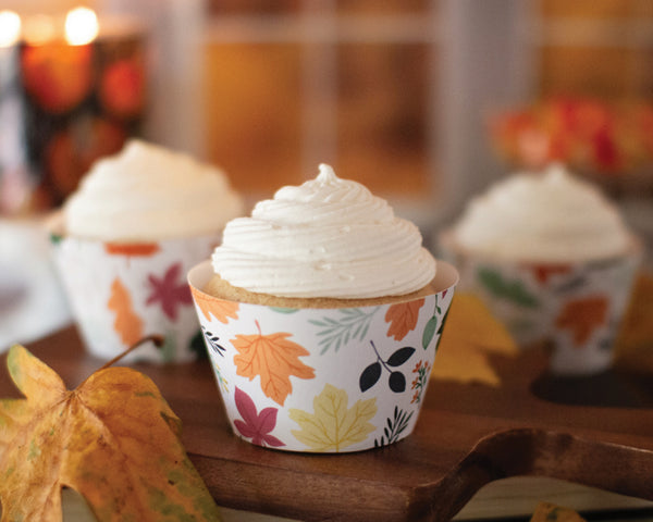 Fall Leaves Cupcake Wrappers - Greengate Images