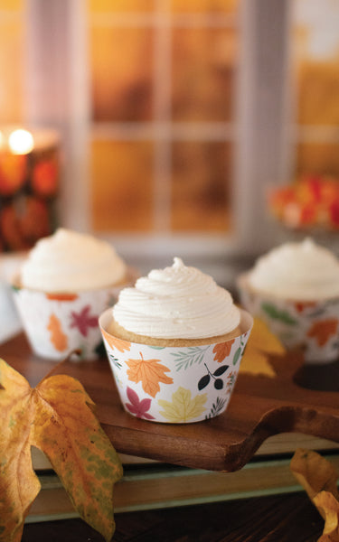 Fall Leaves Cupcake Wrappers - Greengate Images