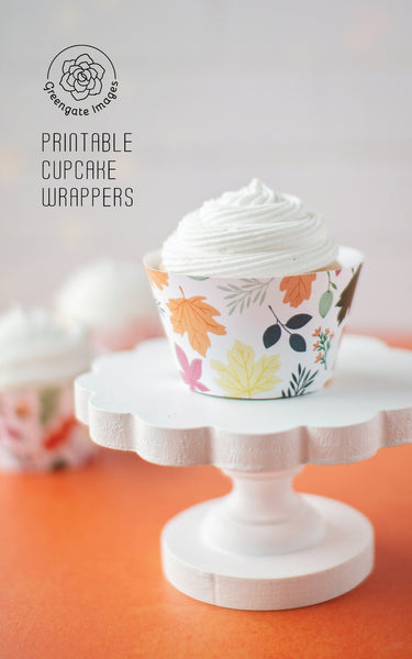 Fall Leaves Cupcake Wrappers - Greengate Images