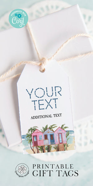 Cabana Beach House Hospitality Gift Tag - Greengate Images