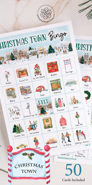 Christmas Town Bingo - Greengate Images
