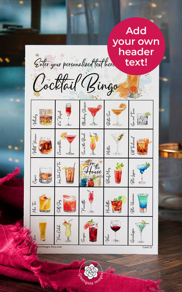 Cocktail Bingo - Greengate Images